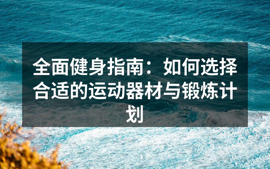多样化的运动器材选择